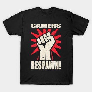 Gamers Respawn Funny Geek Gamer T-Shirt